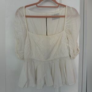 AZULU Elegant White Women's Top